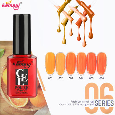 6 het oranje Gel Pools van de Kleuren12ml Geurloze Kleur