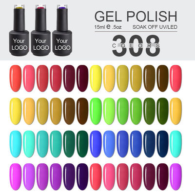Het UV van de het Etiketkleur van het Gelnagellak Privé Gel in drie stappen Pools